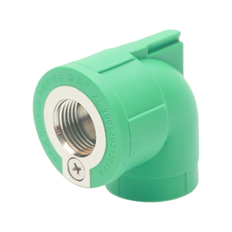 كوع أنثوي ملولب D25x1/2 PPR مزود بجهد كهربائي مجمع