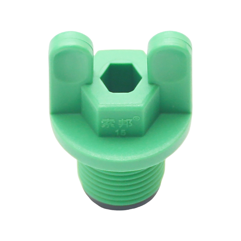 غطاء نهاية سدادة أنبوب PPR بخيط ذكر مع فراشة