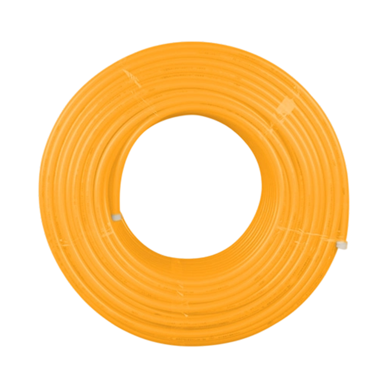 أنبوب التدفئة تحت الأرضية PE-RT باللون البرتقالي (طبقة مزدوجة)